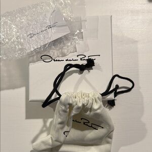 Oscar de la Renta Jewelry Gift Box + Dust Pouch + Original Tag | Authentic Pack